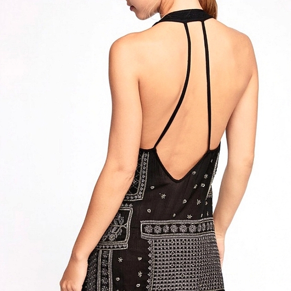 ✨️HP✨️ NWT! Free People Country Nights Embroidered Black Dress, Medium - Picture 4 of 10